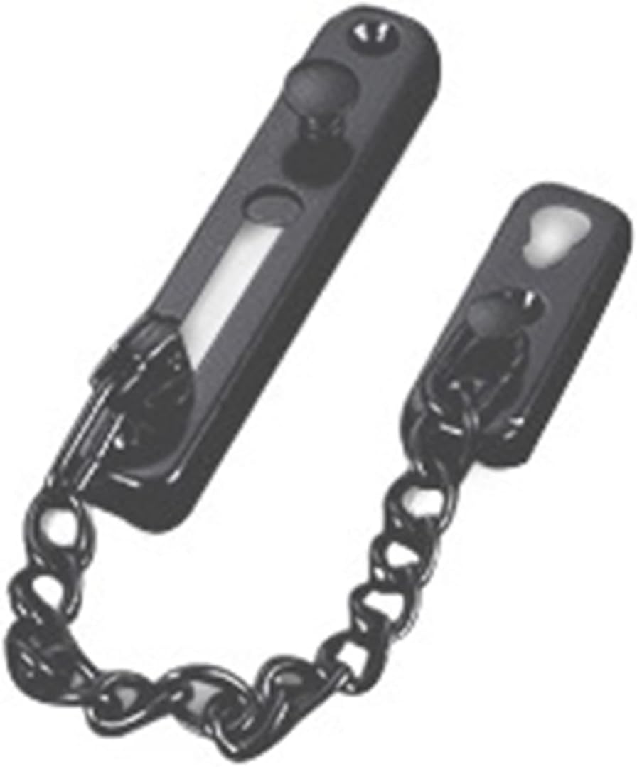 Stainless Steel Anti-Theft Door Door Latch Silver Bronze Gold Black Door Lock Security Door(Black)