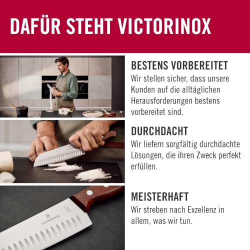 Victorinox Swiss Classic, Frühstücksmesser, Brötchenmesser, Scharfe Klinge, Wellenschliff, 11 cm, Kunststoffgriff, Rostfreier Stahl, Set 6teilig, Schwarz