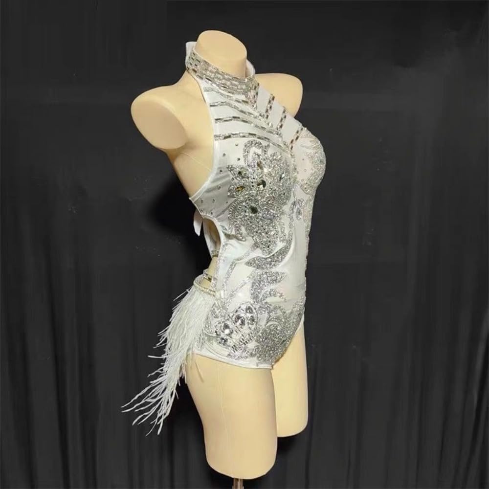 Amazon.co.jp: エキゾチックダンスウェア ラインストーンボディスーツ