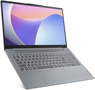 Lenovo IdeaPad Slim 3 15IAN8 Laptop with 15.6" FHD Display, Intel i3-N305, 8GB RAM, 512GB SSD, Intel Iris Xe Graphics, Eng-Arabic KB, Win 11, Arctic Grey - [82XB005WAX]