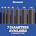 Fasteners Plus Grade B7 Coarse Fully Threaded Rod, Plain Finish, 1/2