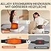 ALLJOY 170CM Wärmegürtel Rücken Heizkissen Massagegerät, Heizkissen mit Abschaltautomatik, Wärmekissen für Rücken mit 3 Wärmestufen 5 Vibrationsmassage, Geschenke für Frauen Männer (mit Kabel)