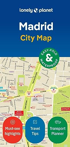 Lonely Planet Madrid City Map: Durable, Waterproof, Easy-Fold Pla...