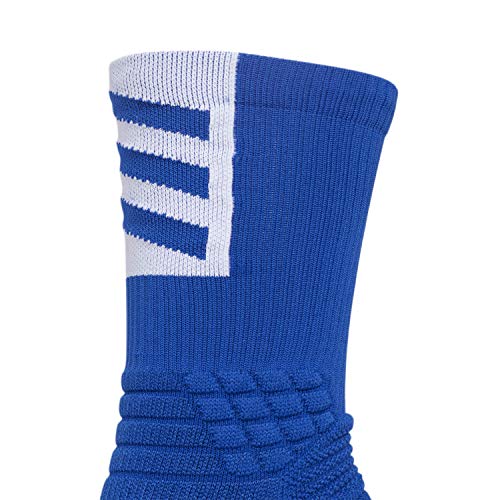 adidas Unisex Creator 365 Basketball Crew Socks (1-Pair), Collegiate Royal Blue/White, Large by adidas - Used condition - Image 6