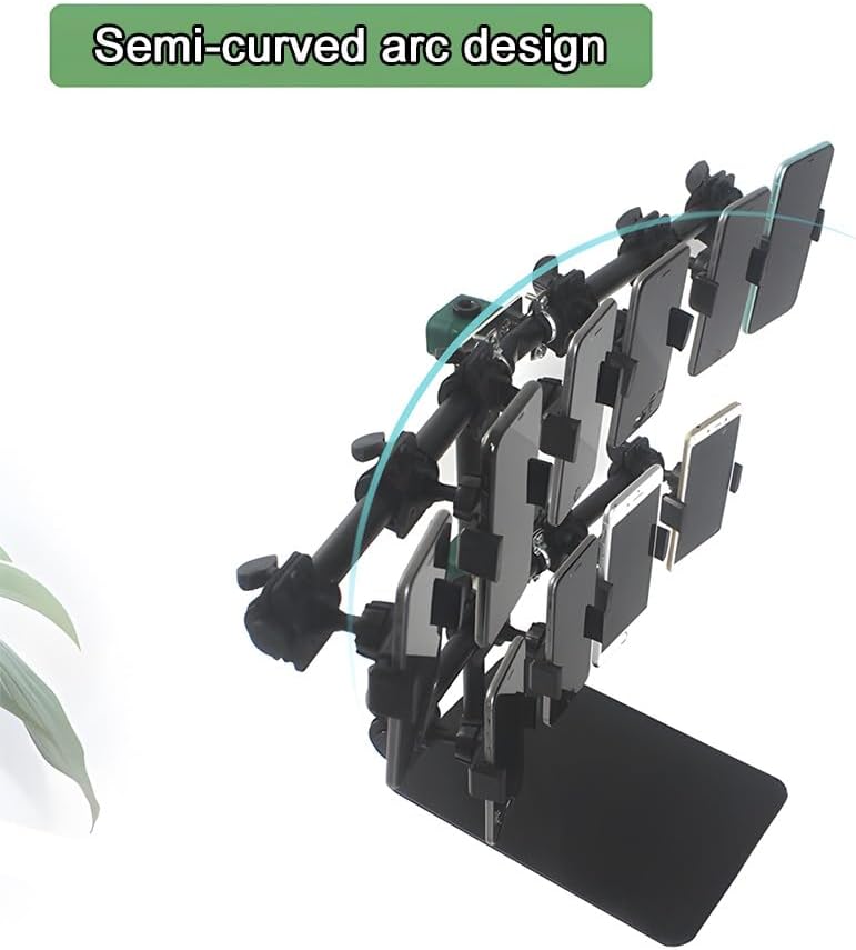 GZHERVICES Multifunction Streaming Phone Stand, Selfie Desktop Live Stand, Webcam Stand with 360° Adjustment and Adjustable Height, for Games, Recording, Online Meeting(12)