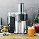 GASTROBACK 40117, Zentrifugal Multi-Motor, XL Vital Pro-Praktischer Entsafter für Gemüse und Obst, 700 Watt Juicer mit Ø 75 mm Einfüllschacht, Saftpresse elektrisch, Silber, Edelstahl