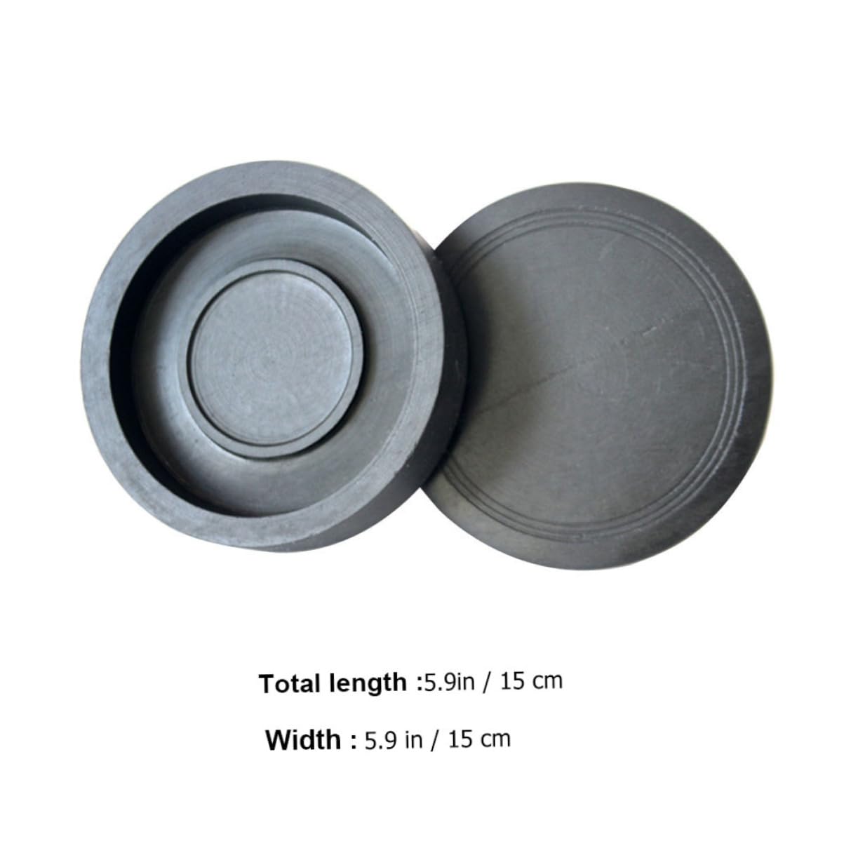 DOITOOL Calligraphy Inkstone with Cover Durable Ink Stone for Calligraphy Practice Easy to Clean Student Stationery Compact Design for Painting and Writing