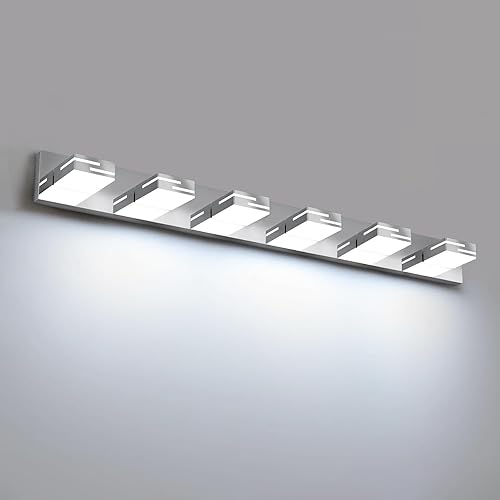 Miniatura 12 de Lámparas LED modernas para tocador de baño, 4 luces, 5CCT, regulables, color negro mate, para accesorios de iluminación de baño sobre espejo