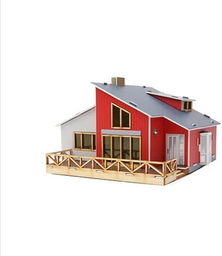 Kit de modelo de madera de escritorio Casas en el ático / YGPM250 por Young Modeler