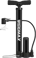 WEIDMAX Portable Bike Pump: Presta & Schrader Hand Air Inflator, 160 PSI for Bikes, Balls, Strollers & More