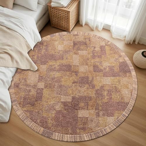 Tapis rond lavable machine enfant doux et stable - 8