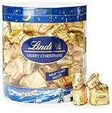 lindt chocolate card  Lindt Christmas Gold Reindeer Chocolates Drum 670g