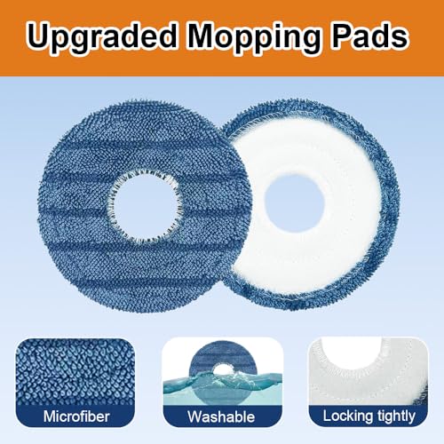 Image of 15pack Omni C20 Accessories, Replacement Parts Compatible with Eufy Omni C20 Robot Vacuum Cleaner, 1 Set Main Brush, 2 HEPA Filter, 4 Side Brushes, 4 Mop Pad, 4 Dust Bags