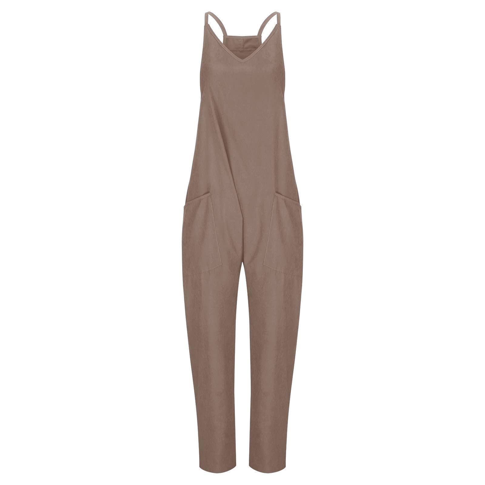 Tutina Donna Sportiva Salopette da Tuta Casual Donna Salopette Premaman Tuta Estiva Donna Tuta Intera Jumpsuit Donna Senza Maniche Playsuit Tuta a Gamba Larga con Tasche da Spiaggia