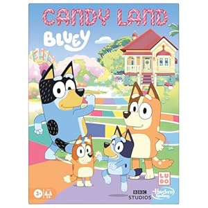 Hasbro Gaming Candy Land Bluey Edition Board Game | Ages 3 and Up | 2-6 Players | Play as Dad, Mum, Bluey, Bingo, Muffin, or Socks | Preschool Games | Kids Gifts (Amazon Exclusive)