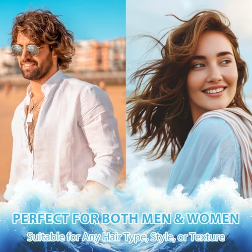 Sea Salt Spray, Sea Salt Spray Hair Men - Meersalzspray für Männer Textur Volumen Haare, Meersalz Haarspray Mit Kelp, Aloe Vera & Rotalgenextrakt, 150ml