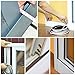 fowong Brush Weather Stripping, 11/32 inch x 11/32 inch x 16 Feet, High Density Felt Draft Excluder for Sliding Sash Door Window Wardrobe Seal (Black)
