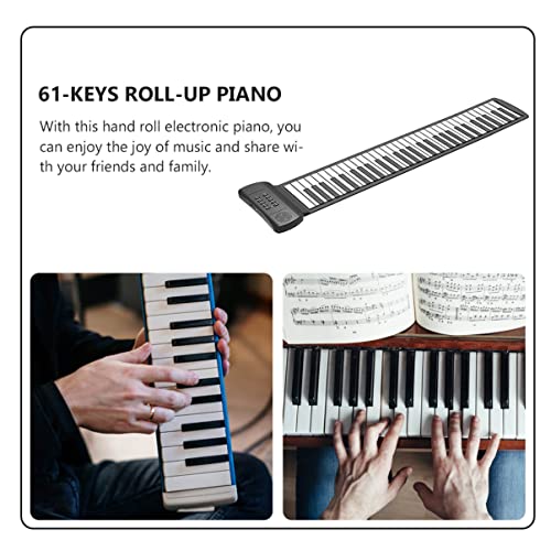 ibasenice Rouleau De Piano Instrument De Musique Flexible Instruments Pour Adultes Clavier Électronique Clavier De Piano Pliant Clavier Pliable Piano Électrique Instrument De Musique Neutre - Les Beatles, Paul McCartney, John Lennon, RIngo Starr, George Harrison ibasenice Rouleau De Piano Instrument De Musique Flexible Instruments Pour Adultes Clavier Électronique Clavier De Piano Pliant Clavier Pliable Piano Électrique Instrument De Musique Neutre – Image 7