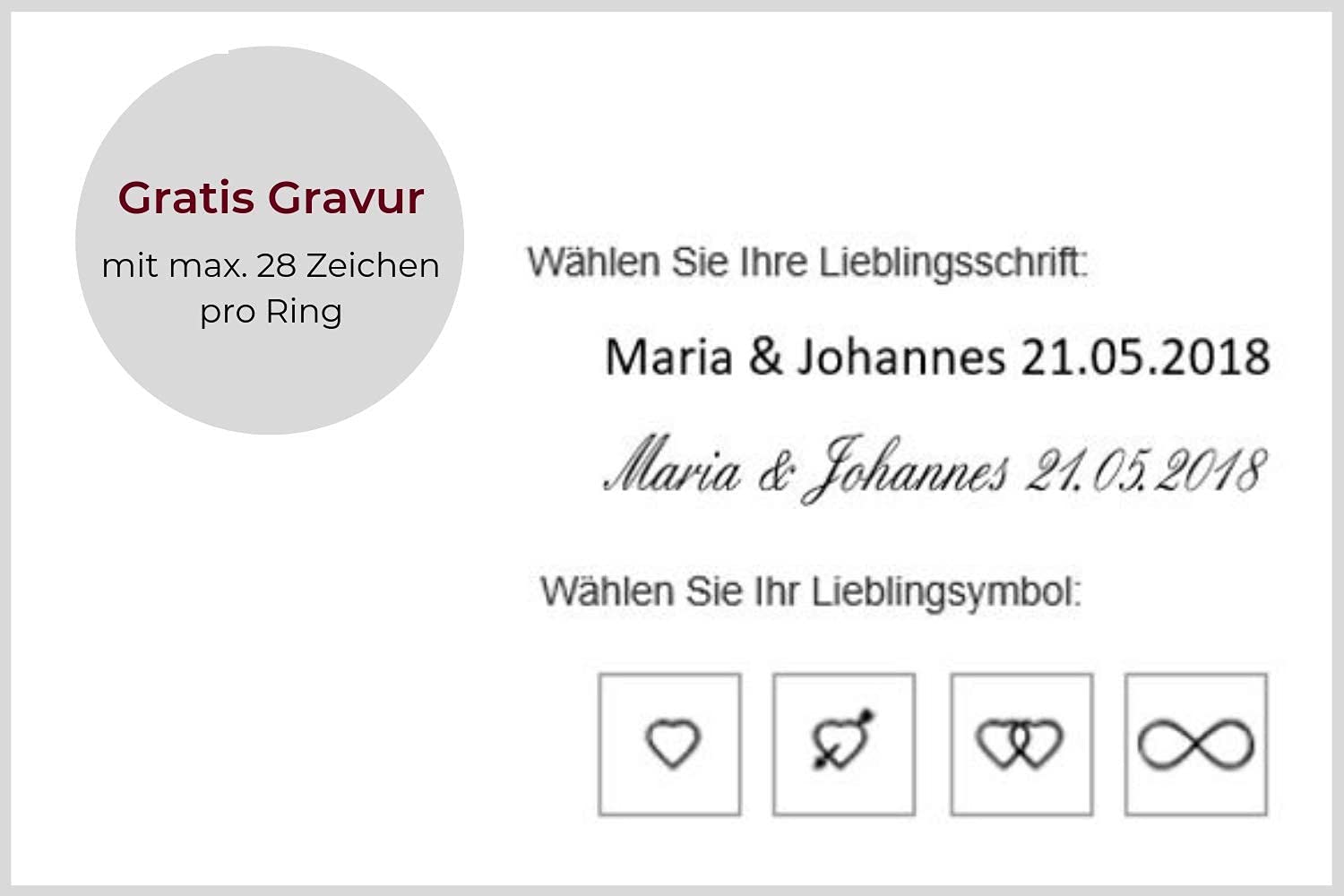 123traumringe Eheringe in 925 Silber I Partnerringe mit Etui & Gravur I Damenring mit 1 Zirkonia I Wählbare Ringgröße 50-70 mm I Hochwertige Verlobungsringe in 4,5 mm Breite & 1,5 mm Stärke I S74