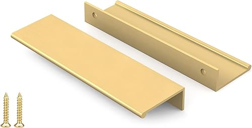 Miniatura 34 de Peaha Paquete de 30 manijas de gabinete de cocina de 5 pulgadas, tiradores negros para cajones de tocador, borde de puerta, tiradores de dedo