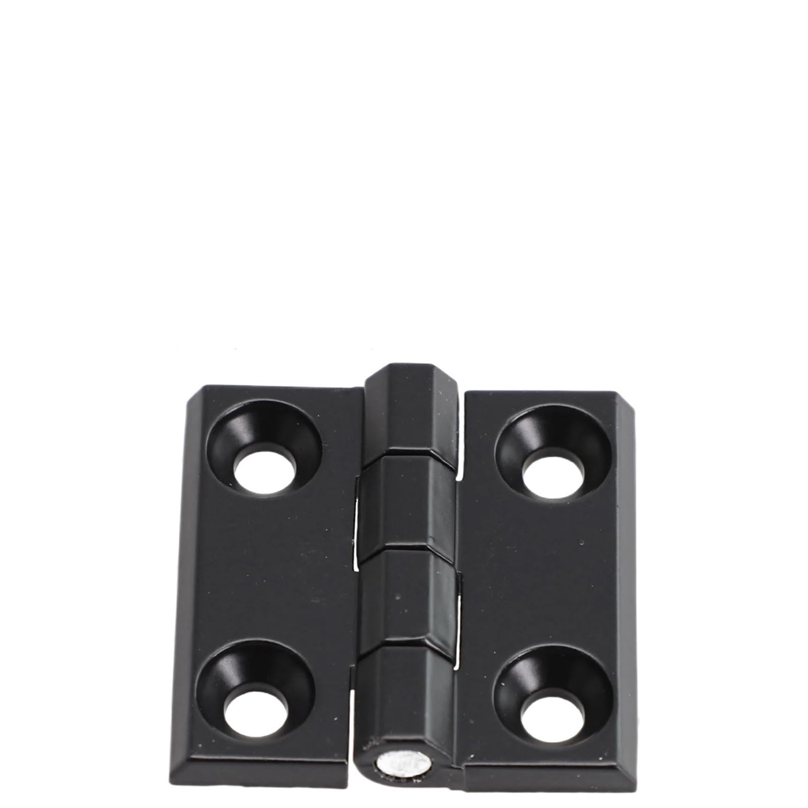 Kdhcvkz 50X50mm 1/2Pcs Hinge Door Metal Black Hinges Cabinet Zinc Alloy(50X50mm)