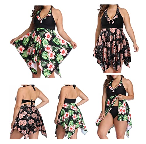Maillot de bain grande taille rose 4XL pour femme galbant