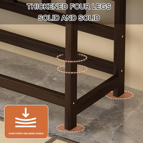 Table d'autel bouddhiste 100 cm avec tiroir et support de prière en bois - 7