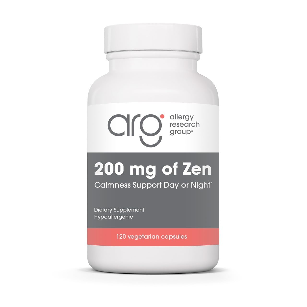 Allergy Research Group ARG 200 mg of Zen L-Theanine and GABA, 120 Capsules 120 Count (Pack of 1)