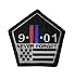 Thin Red and blue Line twin towers 9/11 Never Forget hook/loop Morale Patch 3