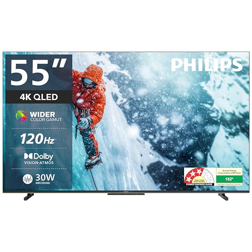 Philips 139 cm (55 inches) 8100 Series 4K Ultra HD Smart QLED Goo...