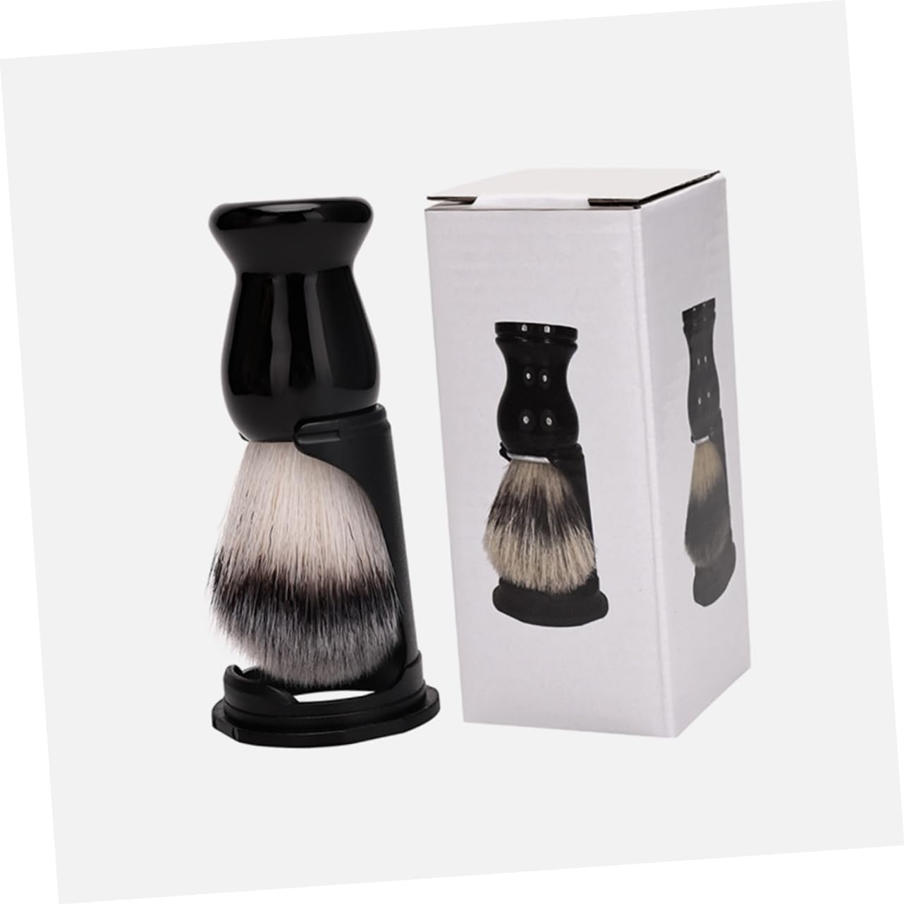 OSOLADY Beard Brush Set Shaving Brush Bowl Kit Men's Grooming Supplies Large Shave Bowl for Lather Stand Included
