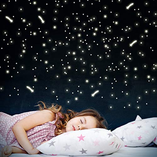 Wandkings WK-10975 250 Sterne und Sternschnuppen für Sternenhimmel Wandsticker, Fluoreszierend und im Dunkeln leuchtend - WK-10975 Wandkings WK-10975 250 Sterne und Sternschnuppen für Sternenhimmel Wandsticker, Fluoreszierend und im Dunkeln leuchtend