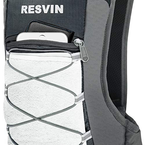 RESVIN Hydration Pack Backpack with 2L Water Bladder, 70 oz BPA Free Bladder Bag for Running, Hiking, Camping, Cycling, Climbing, Biking (Grey)