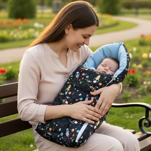 Image of BabyPro 3-in-1 Baby Sleeping Bag, Carry Nest & Mattress, Travel Baby Bed for Newborns (0 to 6 Months)