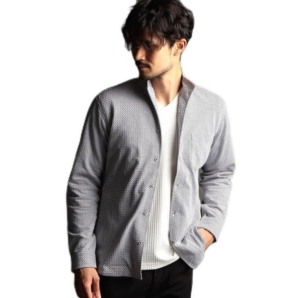 [ニコルクラブフォーメン] ニットサッカーチェックシャツ 94その他5 50(LL)