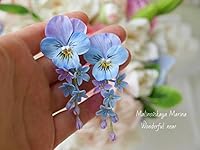 Algopix Similar Product 9 - pansy earrings Earrings with flower