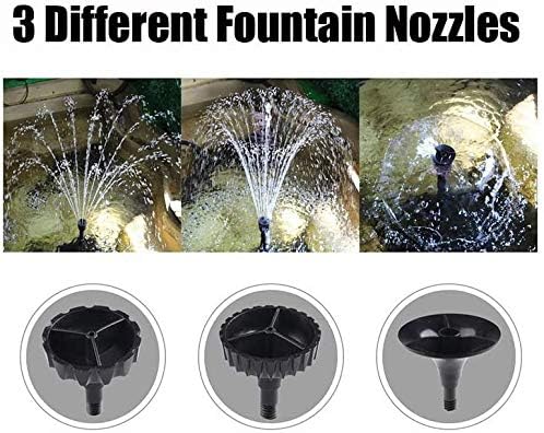 Miniatura 3 de Grech CUF-6011 660 GPH Bomba de filtro sumergible para estanques con kits de fuente, color negro