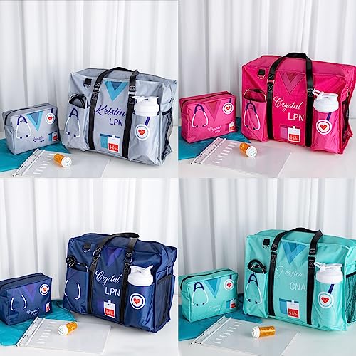 Bolso tote para enfermería con nombre personalizado miniatura 4