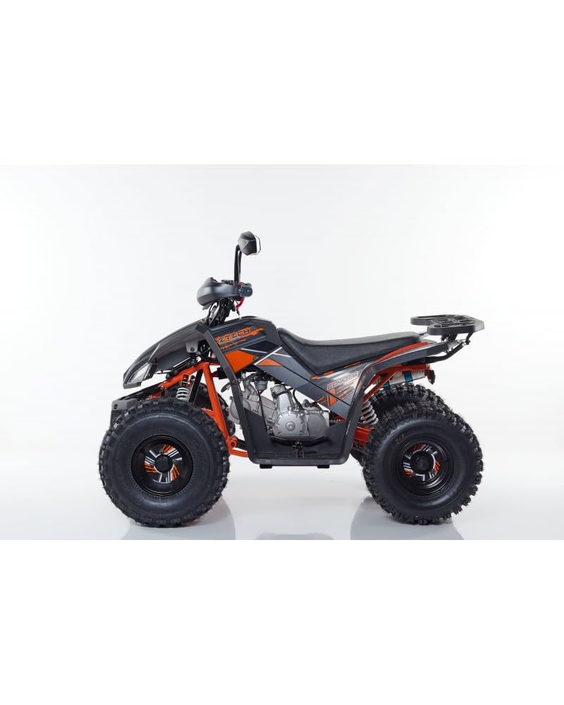 T-MOTO - Maxi Quad Adulti SportMaxx 125cc - Mezzo per Ragazzi e Adulti, Quad a Benzina 4 Tempi uso Off Road, Semi Automatico + Retro (Nero)