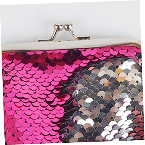 NOLITOY 3pcs Fashion Mermaid Sequins Purse Mini Stylish Change for Sparkling Coin Pouches present for Family and Friends3