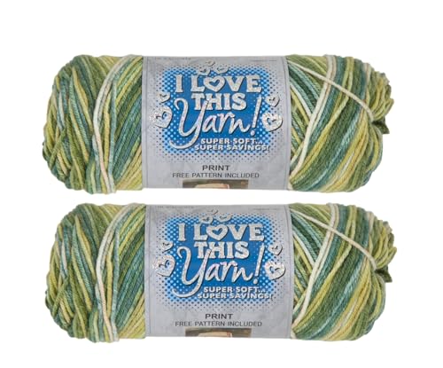 Image of Hobby Lobby Print I Love This Yarn, 490 Spring Green, Set of 2 | 4 Medium Weight, 252 Yards Per Skein