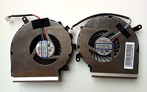 EJTONG New for PAAD06015SL for MSi GL72 GP72 GE62VR GE62VE GE72VR GP62VR GP62MVR GV62 GP72VR GL62M GL62VR GL72VR PE62VR PE62VM MS-16JB CPU+GPU Fan 4Pins one Pair