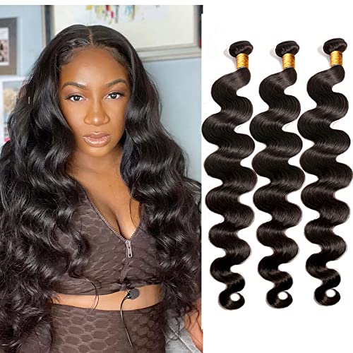 Kapelli Hair Brazilian Virgin Hair Body Wave 3 Bundles (24