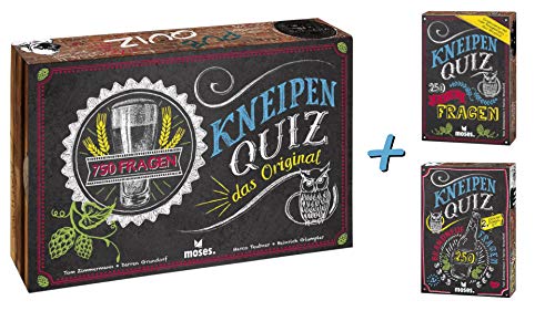 Preisvergleich Produktbild Das Original Kneipen Quiz 2 Ergänzungs-Sets insgesamt 1250 Fragen