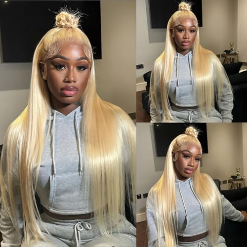 wigcool Hidden Strap Straight 360 613 Lace Front Wigs Human