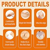 HuaCommerce 2 Pack Sticky Bra Push Up for Women – Strapless Backless Adhesive Bra with Nipple Covers & Tape for Backless Dresses, Weddings & Swimwear (Cup C) - Image 4