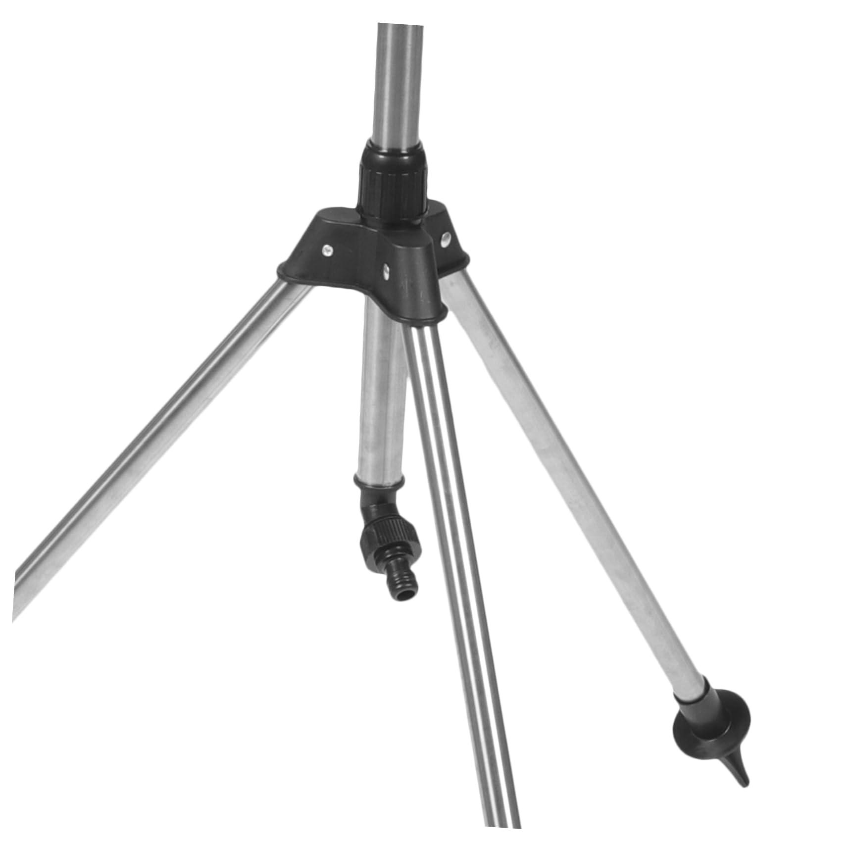 Arroseur à Trépied Rotatif Automatique 360 Degrés en Alliage D'aluminium Fonction Rétractable pour Irrigation de Plantes et Jardin