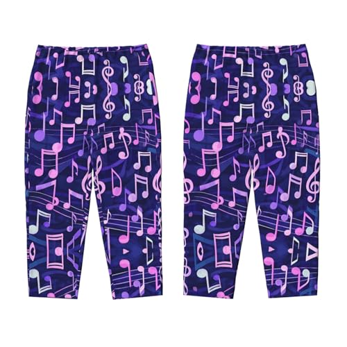 Pajama Pants Pajama Bottoms with Elastic Waistband Sleepwear Lounge Pants, Music Note3