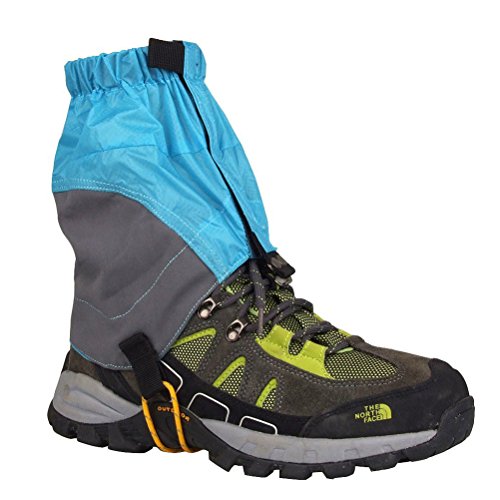Nuolux Pair Of Outdoor Waterproof Ankle Walking Gaiters Hiking (Blue) #TOP2