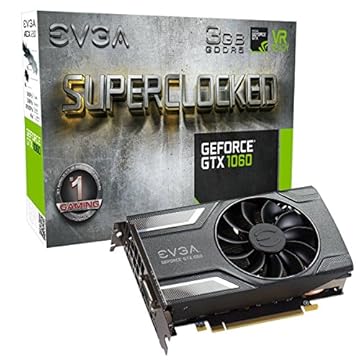 Gpu Gtx1060 3Gb Sc Acx2.0 Ddr5, Evga, Evga Geforce Gtx 1060 03G-P4-6162-Kr, 3